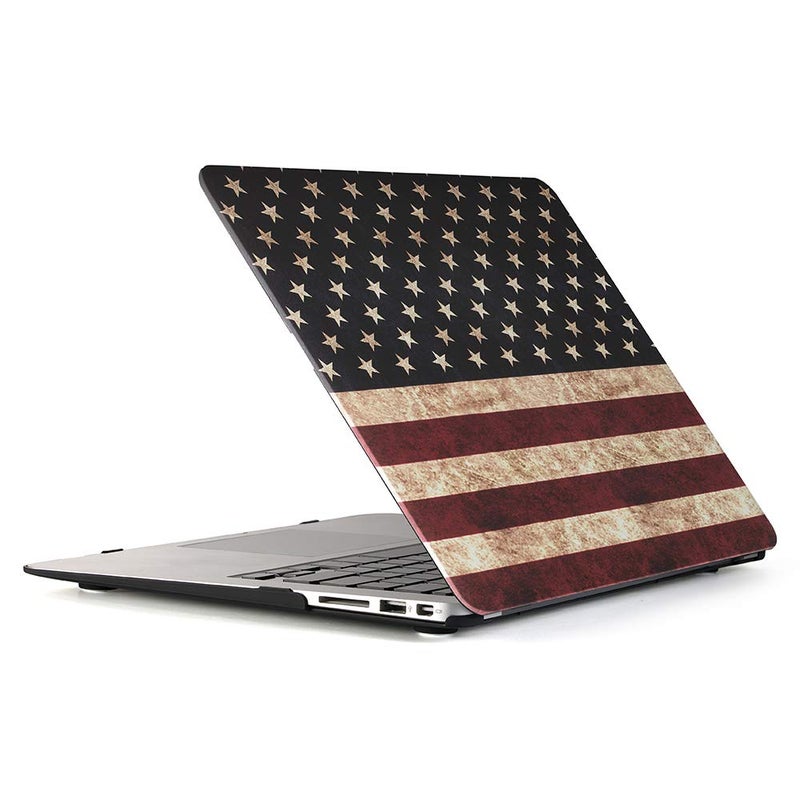 RUBAN Case Compatible with MacBook Air 13 Inch (Models: A1369 & A1466, Older Version 2010-2017 Release), Slim Snap On Hard Shell Protective Cover, (Pink) - Image 1
